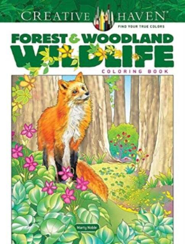 Creative Haven Forest & Woodland Wildlife Coloring Book av Marty Noble