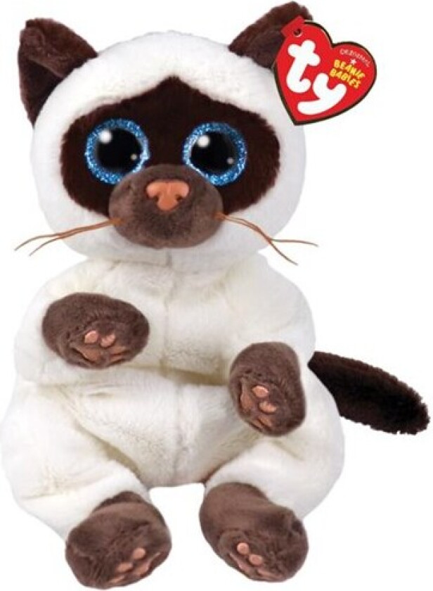 Beanie Bellies - Miso Beige & Brown Siamese Cat 20cm