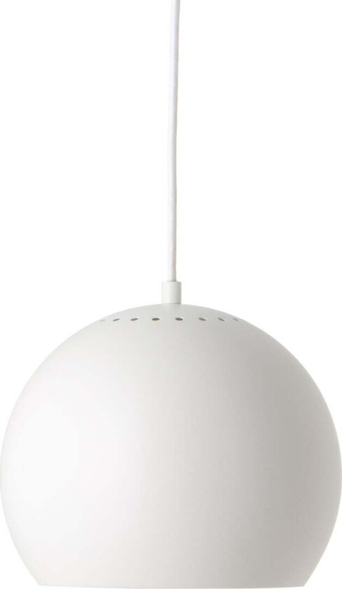 BALL PENDANT 25 CM - MATT WHITE