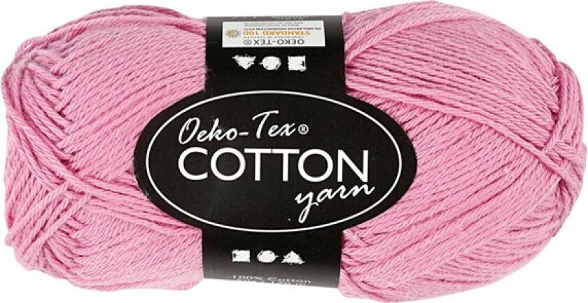 Cotton yarn Light red 50gr 170m