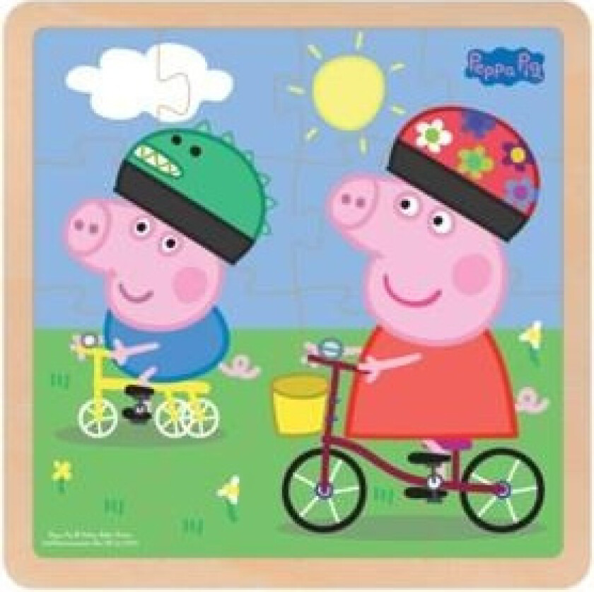 Peppa Pig - Wooden Puzzle - Bikeride