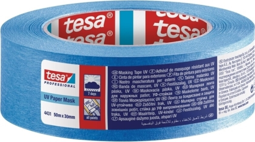 Professional Outdoor UV Masking Tape 50 m x 30 mm