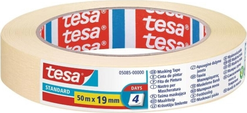 Standard Masking Tape 50 m x 19 mm