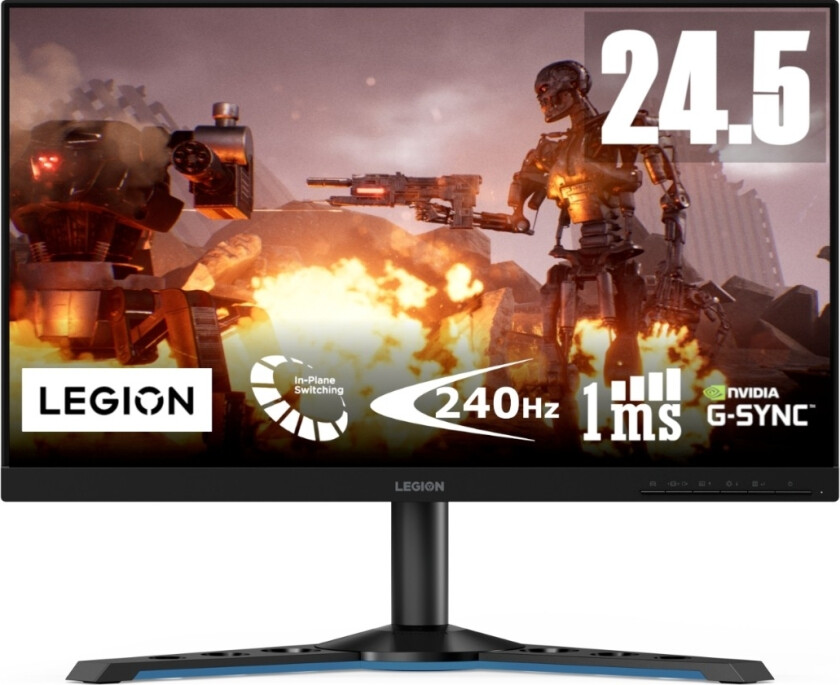 24" Lenovo Legion Y25-25 - 1920x1080 - 240Hz - IPS - USB 3.2 HUB - 1 ms - Skjerm