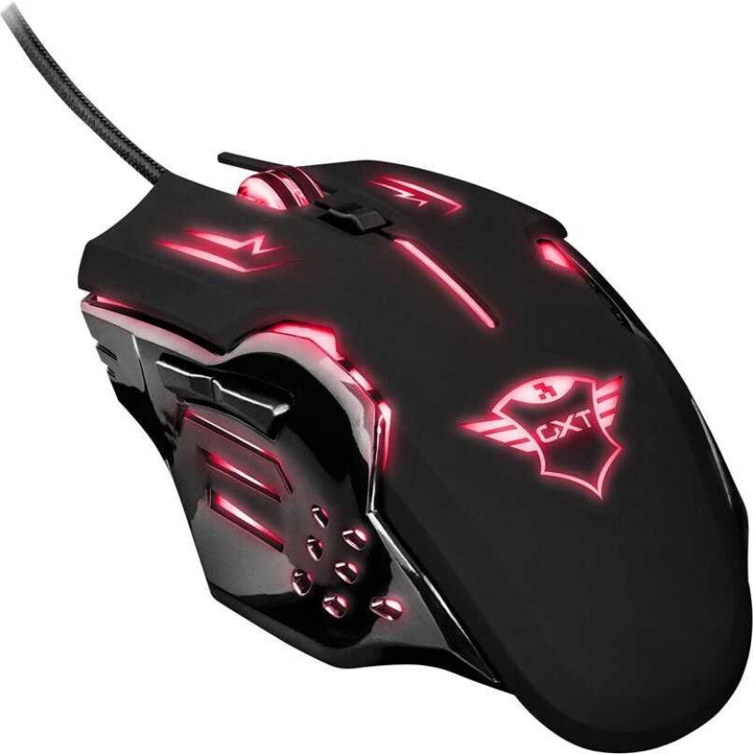 GXT 108 Rava Illuminated Gaming - Mus - Optisk - 6 - Grå