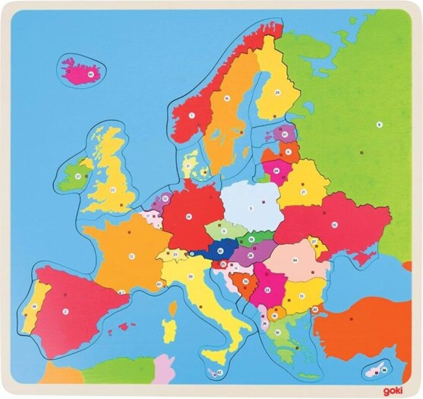Wooden Puzzle Europe Tre
