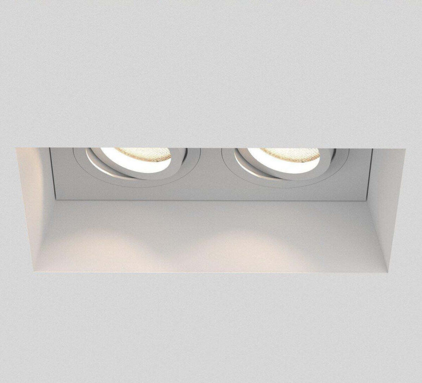 Astro Blanco Twin Innebygningsspot Vippbar GU10, Hvit