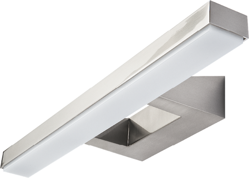 SG View vegglampe LED 16W/830, Børstet stål