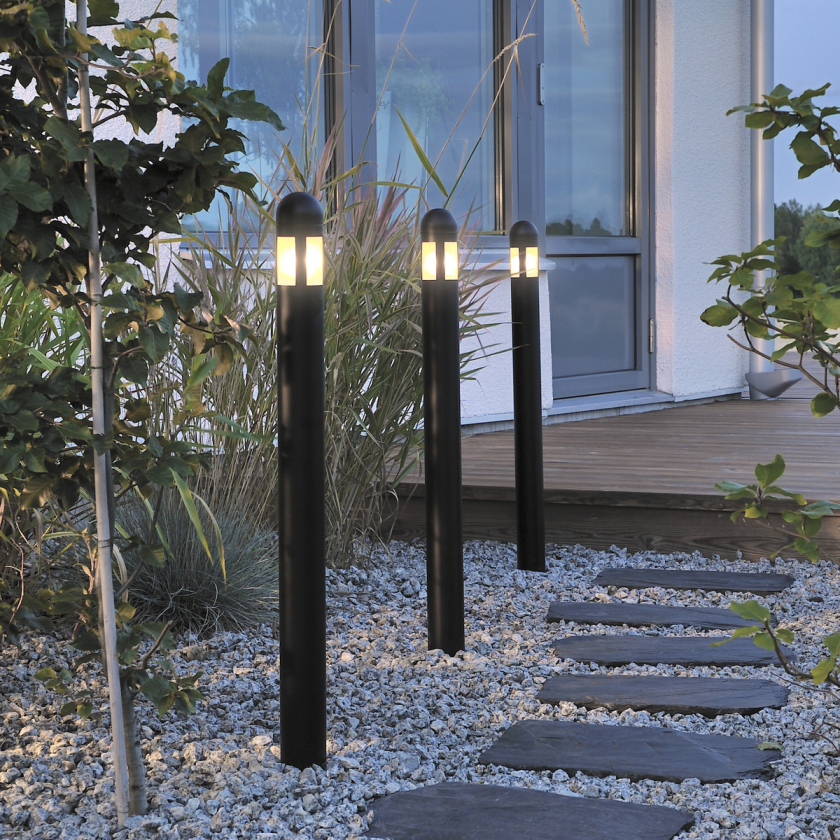 Amalfi mini LED nattbordslamper 75 cm, 3 stk i sort