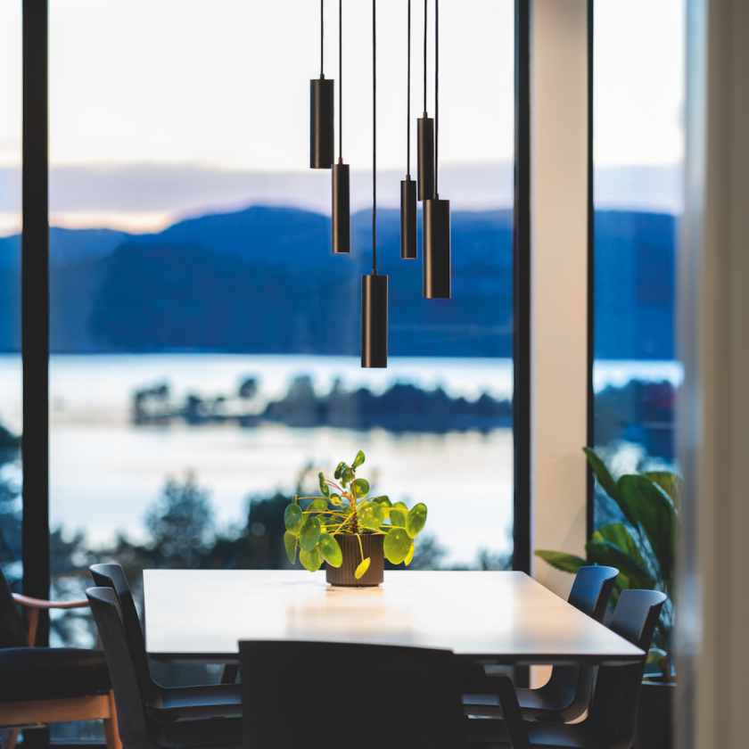 Zip Tube Pendant Mini LED 17W 2700K, 830 lumen, svart