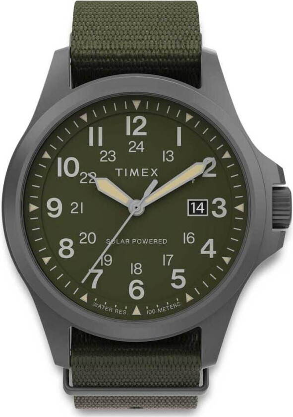 Field Post Solar Watch 41mm Green Dial