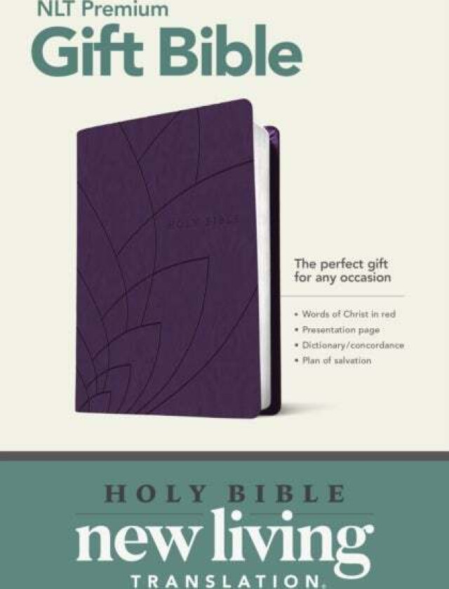 NLT Premium Gift Bible, Purple av Tyndale