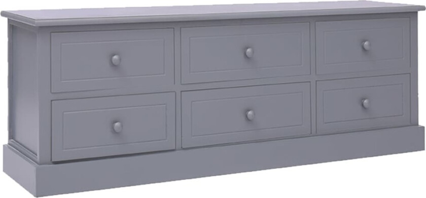 TV-benk mørkegrå 108x30x40 cm heltre keisertre