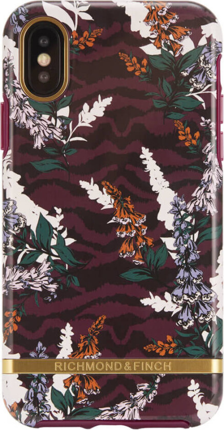Richmond And Finch Floral Zebra iPhone Xs Max Cover