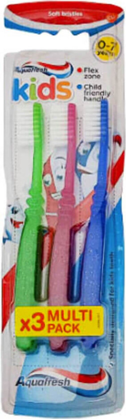 Aquafresh Kids Toothbrush Soft   3 stk.