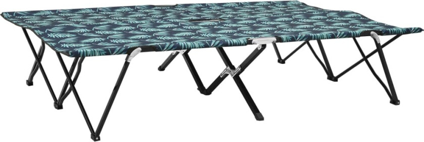 Sammenleggbar solseng for 2 personer bladtrykk stål