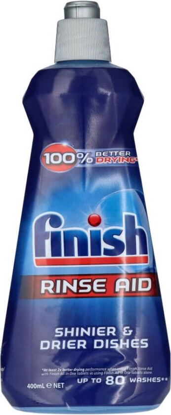 Finish Rinse Aid Shinier & Drier Dishes Tøymykner 400 ml