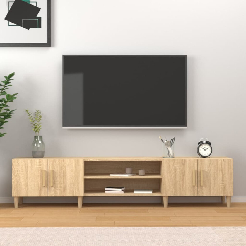 TV-benk sonoma eik 180x31,5x40 cm konstruert tre