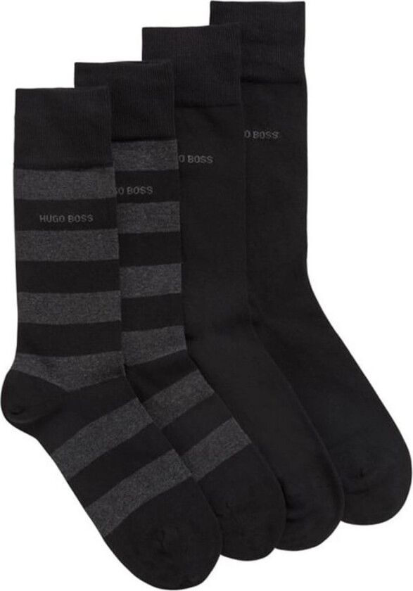 Boss Hugo Boss sokker 2-pakning størrelse 39-42 - Block Stripe 2 stk.
