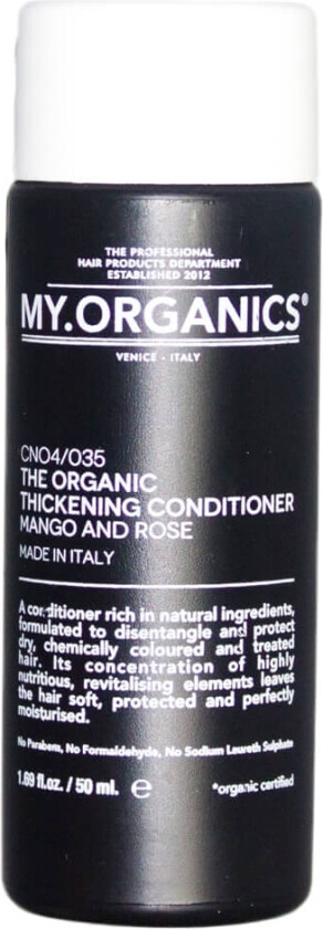 The Organic Thickening Conditioner Mango And Rose 50 ml