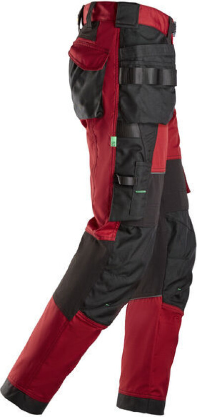 Bukse FlexiWork+ mørk rød/sort str 56