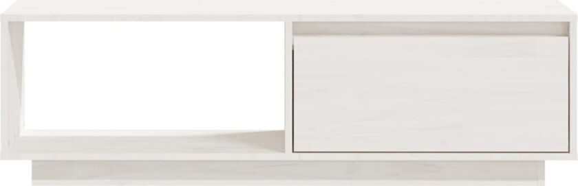 TV-benk 110x30x33,5 cm heltre furu hvit