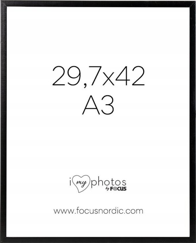 Focus Ramme Soul Svart 29,7x42 Cm (A3)