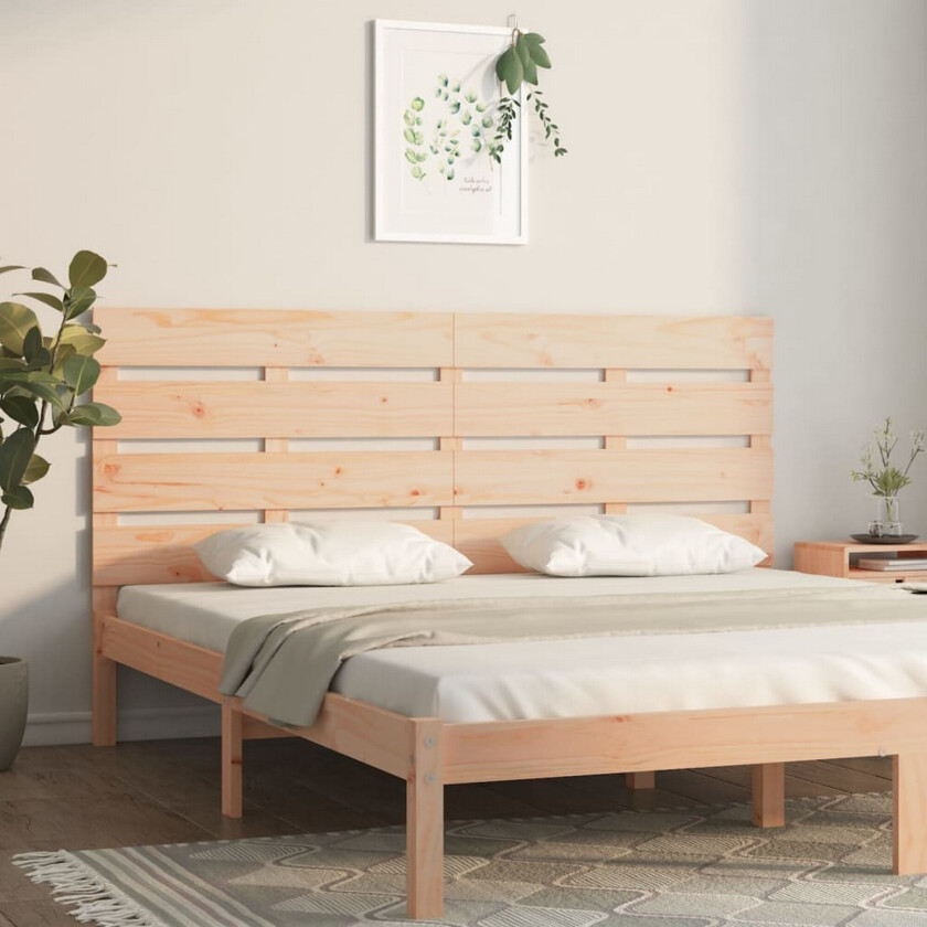 Sengegavl 140x3x80 cm heltre furu