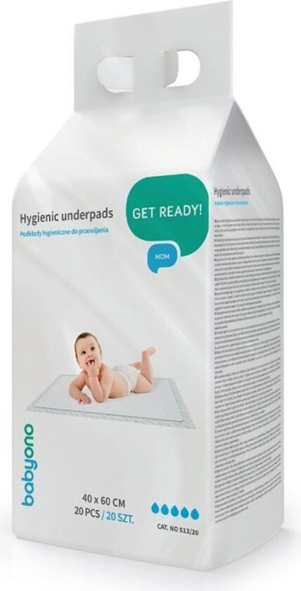 BABYONO Engangs Stelleunderlag, 40x60cm, 20 pcs