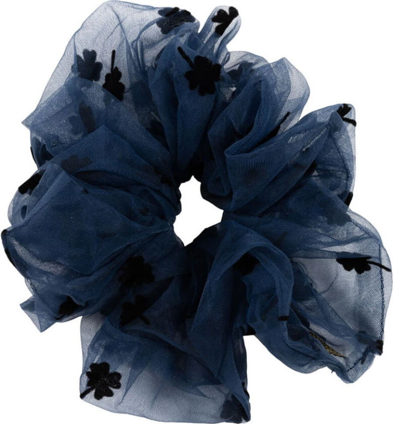 Clover Scrunchie Navy