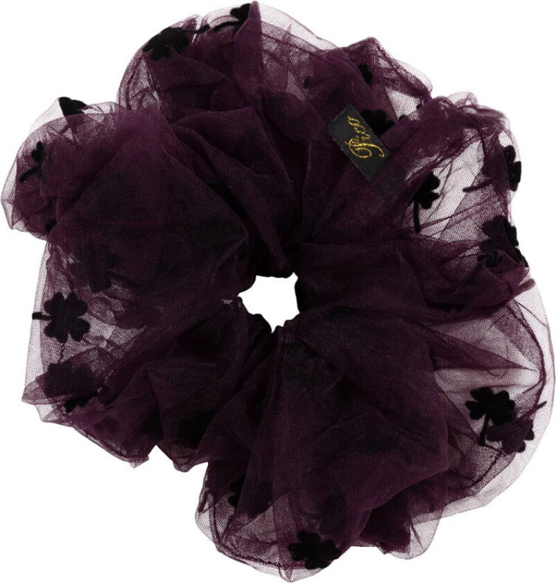 Clover Scrunchie Aubergine