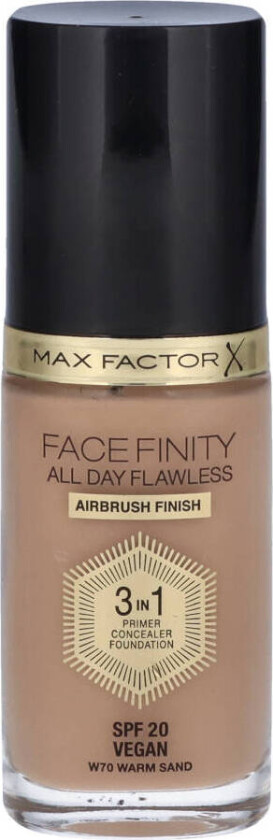 Face Finity All Day Flawless 3-in-1 Foundation - W70 Warm Sand 30 ml
