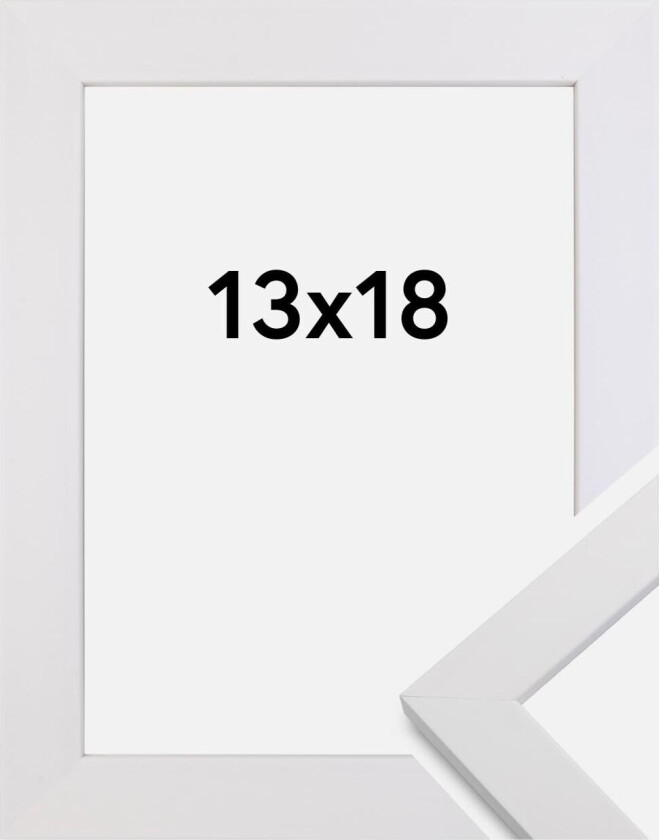 Ramme White Wood 13x18 Cm