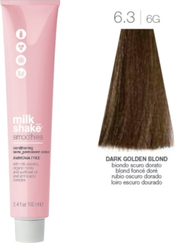 Milk_Shake Milk Shake Smoothies Semi Permanent Color 6.3-6G Dark Golden Blond 100 ml