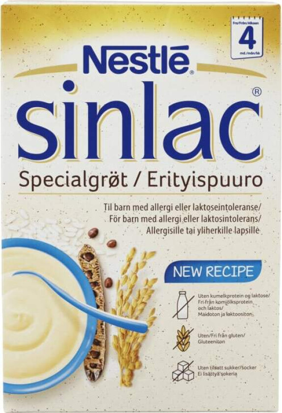Spesialgrøt Sinlac 4mnd 500g