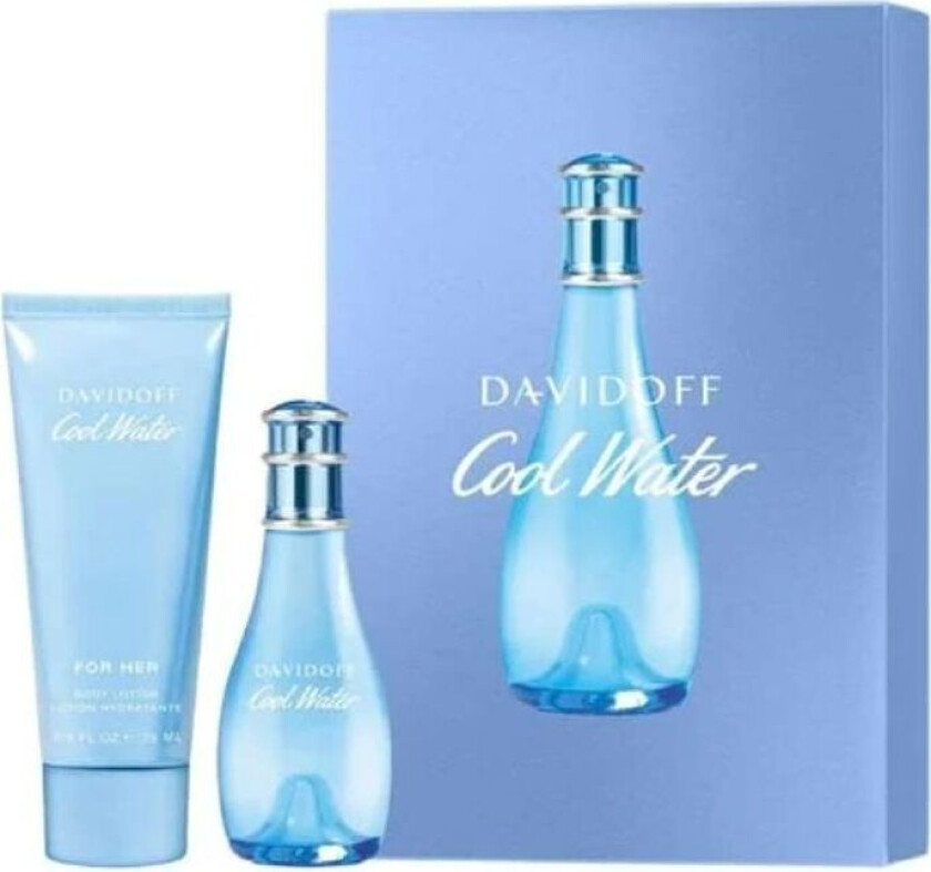 Davidoff Cool Water For Her 30ml Edt + 75ml Body Lotion Giftset