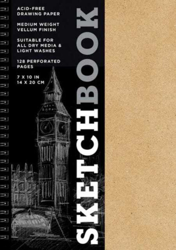 Sketchbook (basic medium spiral Kraft) av Inc. Sterling Publishing Co.