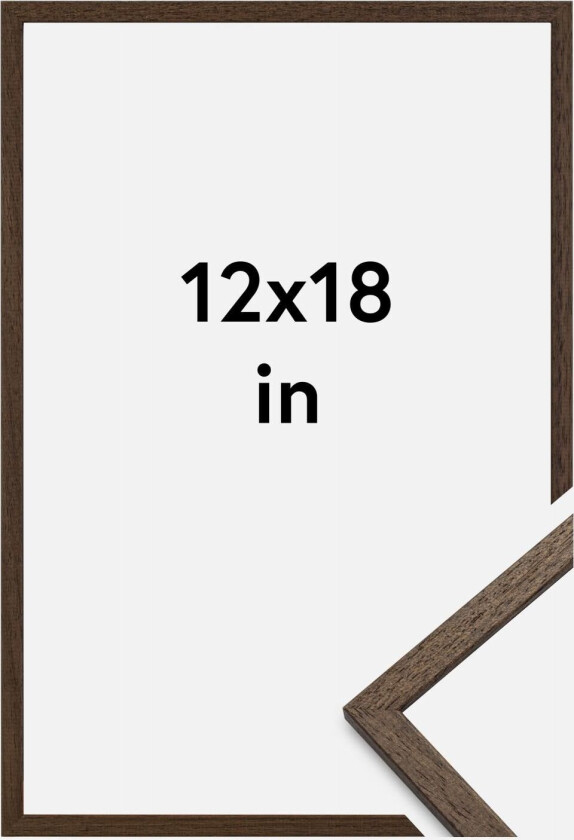 Ramme Edsbyn Akrylglass Valnøtt 12x18 Inches (30,48x45,72 Cm)