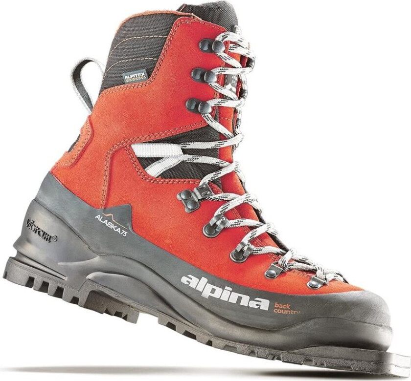 XC Boots Alaska 75 mm 23/24, langrennsstøvel fjellski Black/Orange