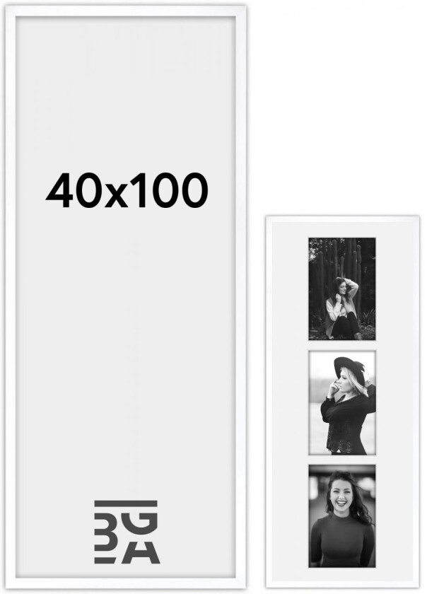 Ramme Amanda Box Hvit 40x100 Cm