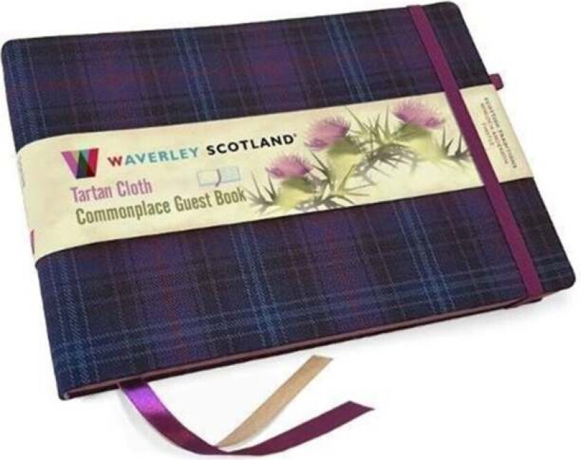 Guest Book - Kinloch Anderson Thistle Tartan cloth