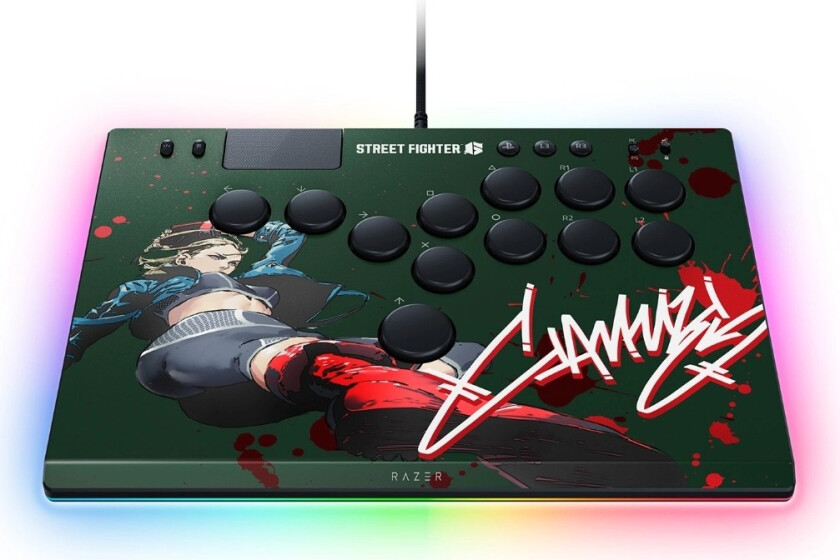 Kitsune Arcade Controller Ps5 & Pc - Sf6 Cammy Edition