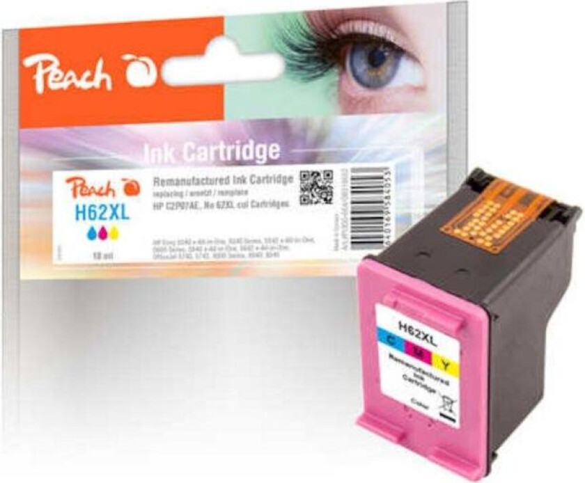 Blekkpatron tilsvarer HP 62XL farge