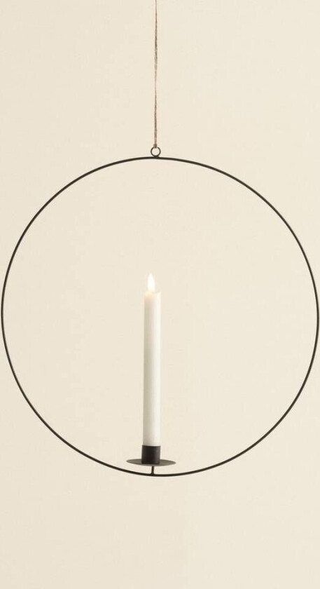 MEDUSA ROUND hengende lysestake Svart