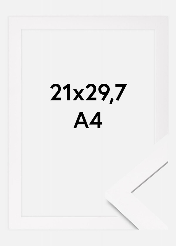 Ramme Bga Classic Akrylglass Hvit 21x29,7 Cm (A4)