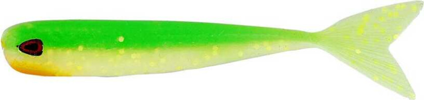 Megateez V-tail softbait, 9 cm, 3 pk. - UV slime