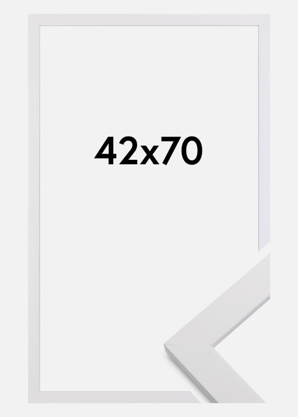 Ramme White Wood 42x70 Cm