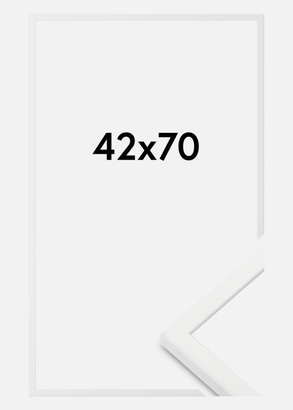 Ramme Kaspar Akrylglass Hvit 42x70 Cm