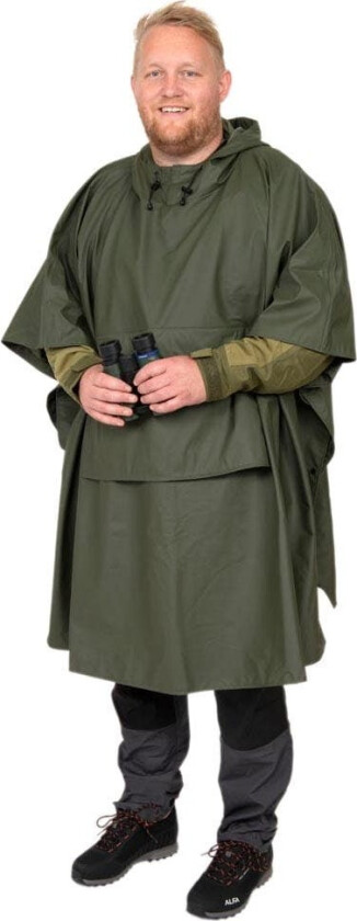 Vestland regnponcho, grønn