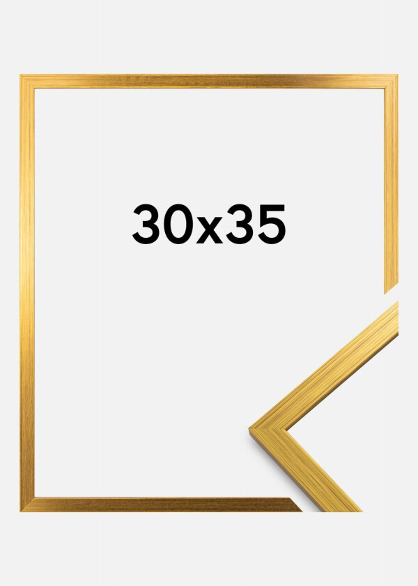 Ramme Edsbyn Akrylglass Gull 30x35 Cm